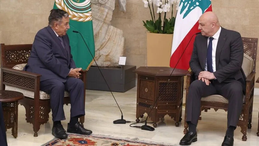 الرئيس اللبناني يتهم إسرائيل بخرق اتفاق الإطار